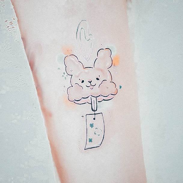 Adorable Marshmallow Tattoo Designs For Women