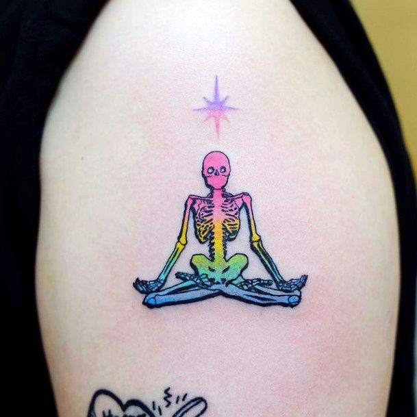 Adorable Meditation Tattoo Designs For Women