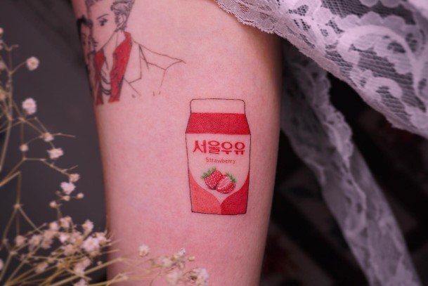 Adorable Milk Tattoo Designs For Women