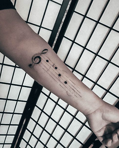 Adorable Music Note Tattoo Designs For Women