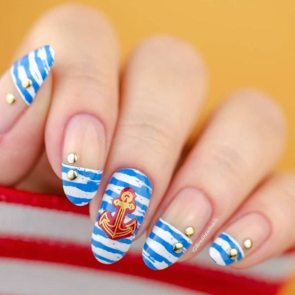 Adorable Nail Inspiration Anchor For Women