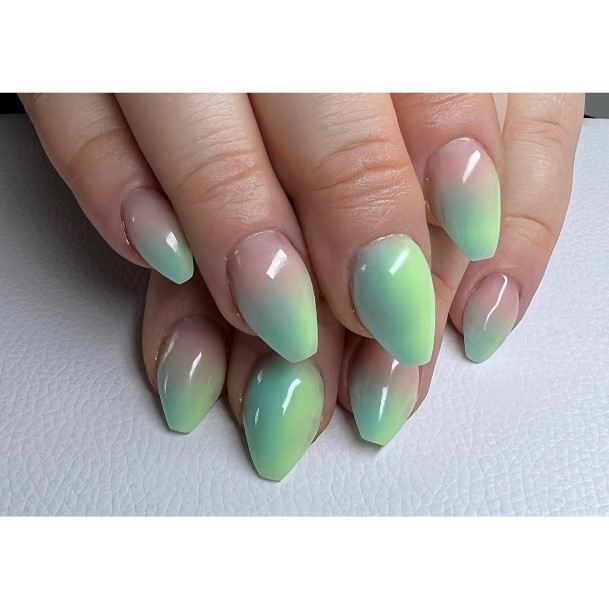 Adorable Nail Inspiration Blue And Green For Women