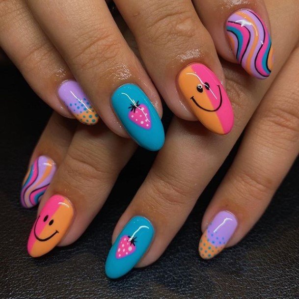 Adorable Nail Inspiration Bright For Women