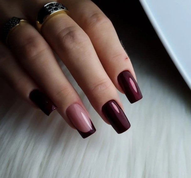 Adorable Nail Inspiration Burgundy For Women