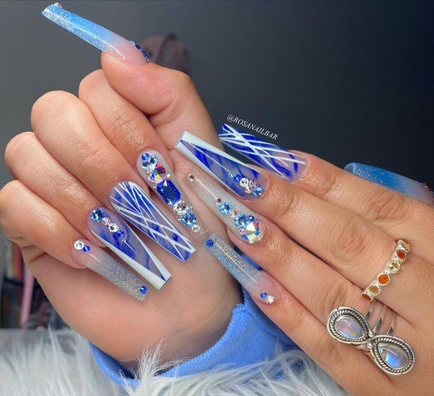 Adorable Nail Inspiration Clear Blue For Women