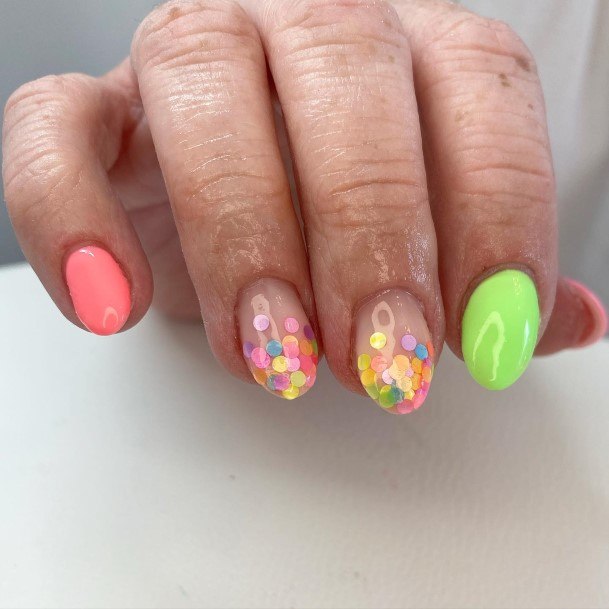 Adorable Nail Inspiration Confetti For Women