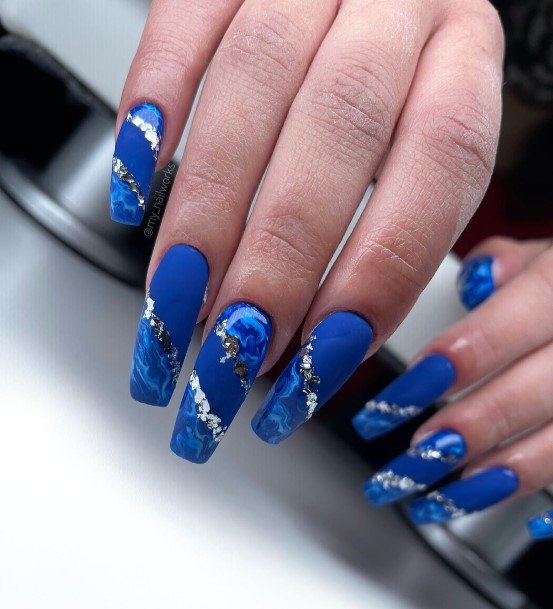 Adorable Nail Inspiration Dark Blue Matte For Women