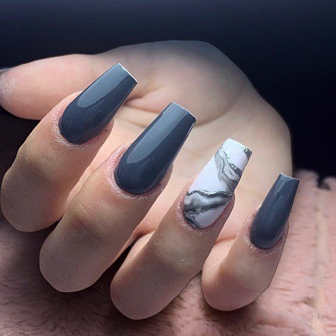 Adorable Nail Inspiration Dark Grey For Women