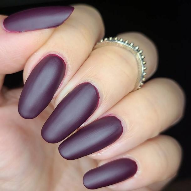 Adorable Nail Inspiration Dark Maroon For Women