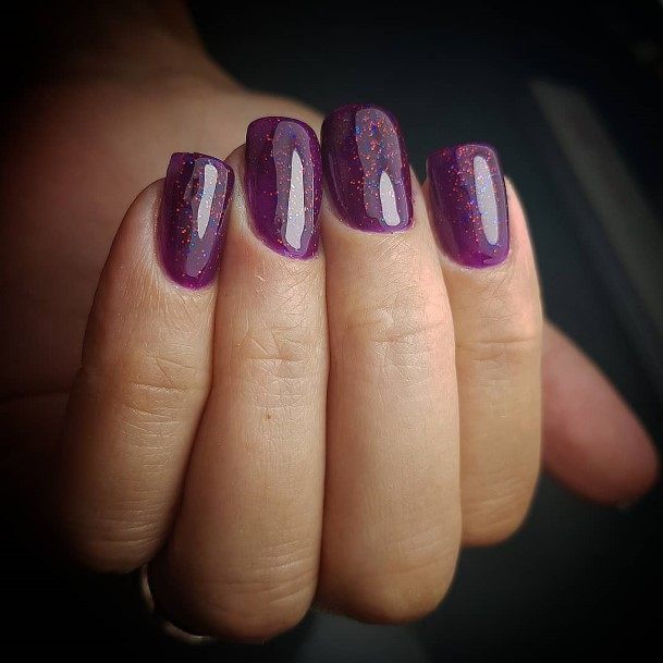 Adorable Nail Inspiration Deep Purple For Women