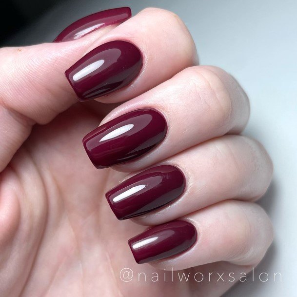 Adorable Nail Inspiration Deep Red For Women