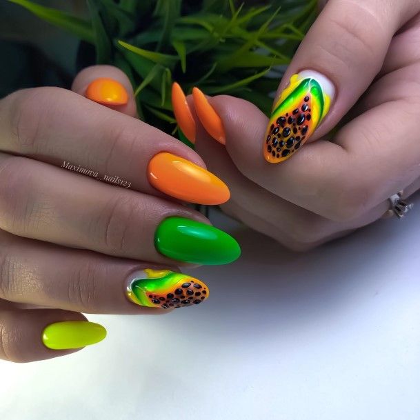 Adorable Nail Inspiration Fruit For Women