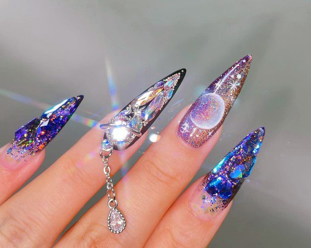 Adorable Nail Inspiration Galaxy For Women