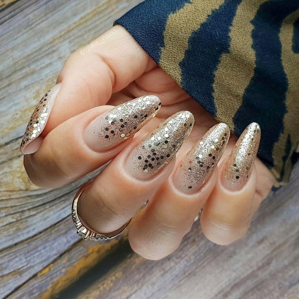 Adorable Nail Inspiration Glitter Ombre For Women