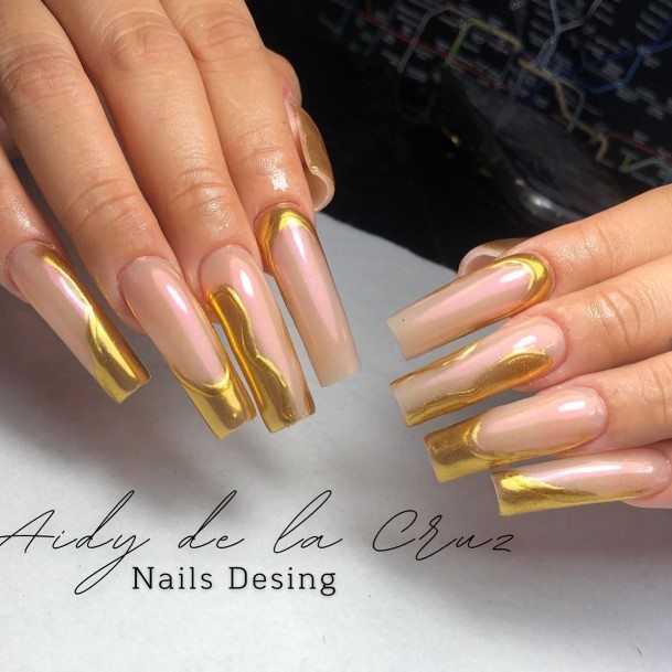 Adorable Nail Inspiration Gold For Women