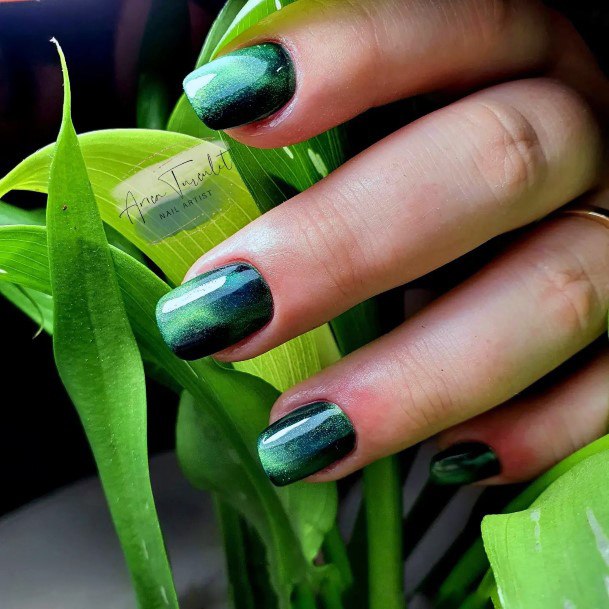 Adorable Nail Inspiration Hunter Green For Women