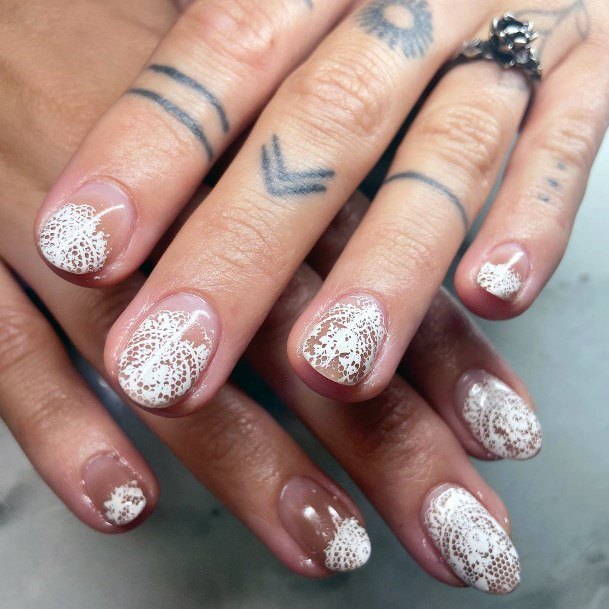 Adorable Nail Inspiration Lace For Women