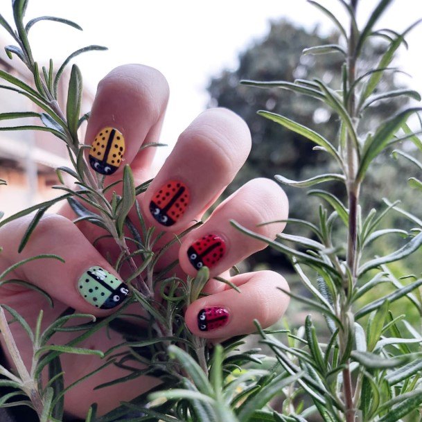 Adorable Nail Inspiration Ladybug For Women