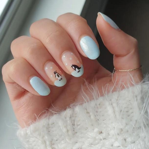 Adorable Nail Inspiration Penguin For Women