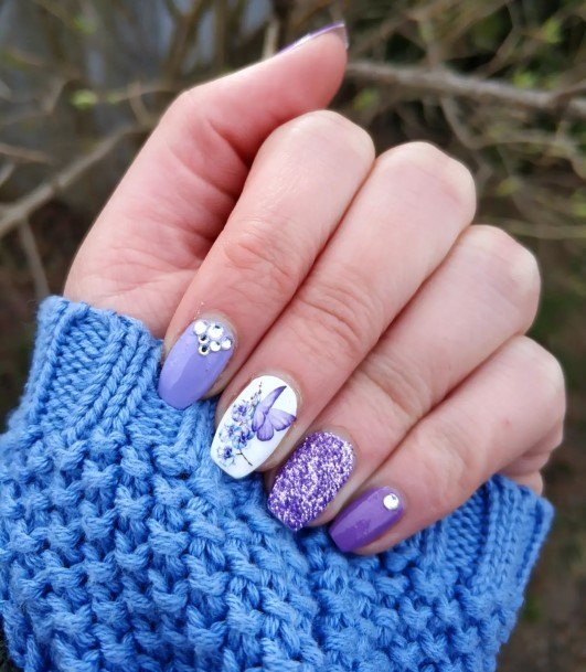 Adorable Nail Inspiration Purple Summer For Women