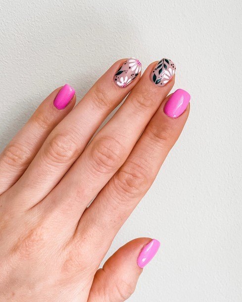 Adorable Nail Inspiration Short Pink For Women