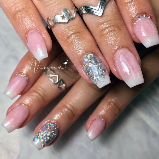 Adorable Nail Inspiration Silver Dress For Women