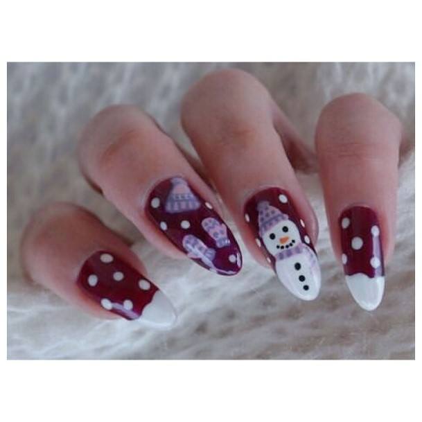 Adorable Nail Inspiration Snowman For Women