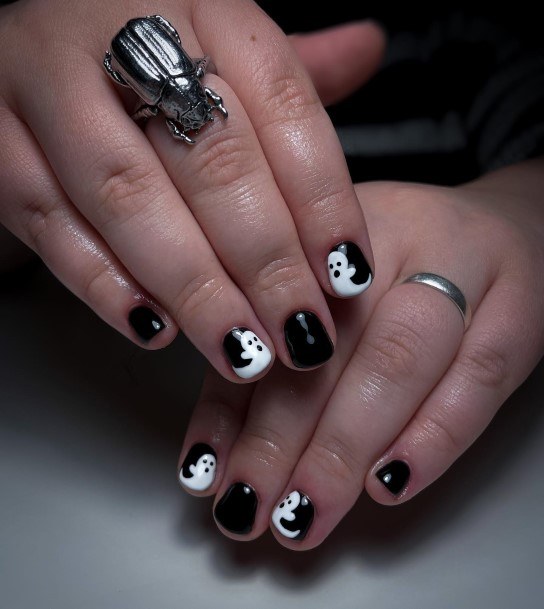 Adorable Nail Inspiration Spooky For Women