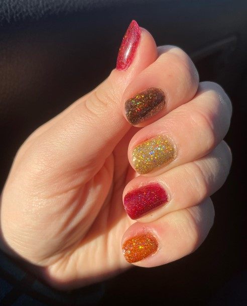 Adorable Nail Inspiration Thanksgiving For Women