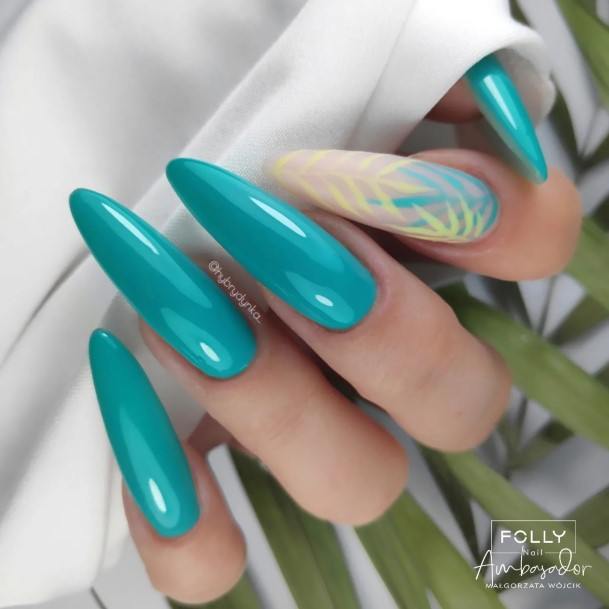 Adorable Nail Inspiration Turquoise Ombre For Women