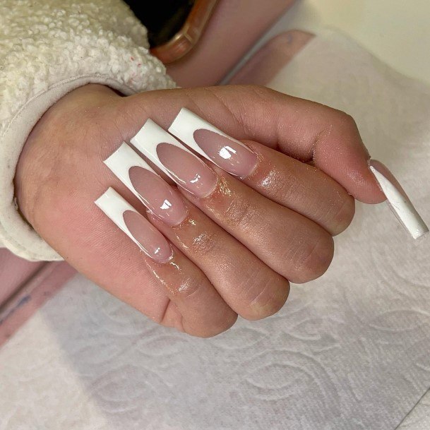 Adorable Nail Inspiration White French Tip For Women