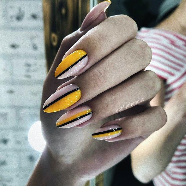 Adorable Nail Inspiration Yellow Dress For Women