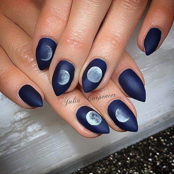 Adorable New Moon Nail Designs For Women