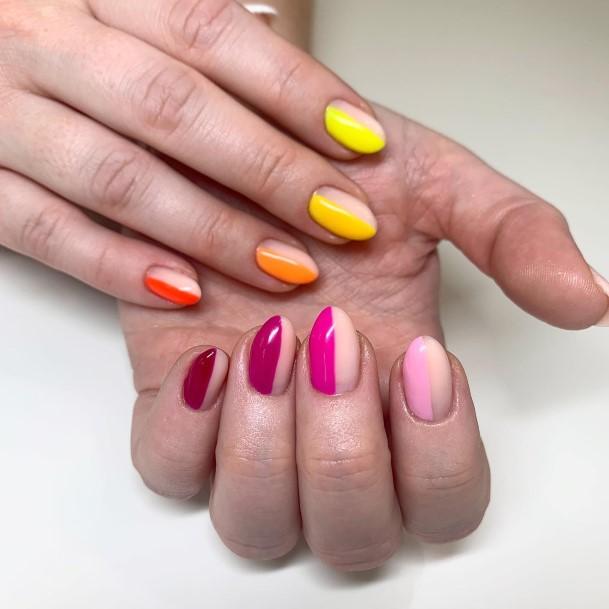 Adorable Orange Ombre Nail Designs For Women