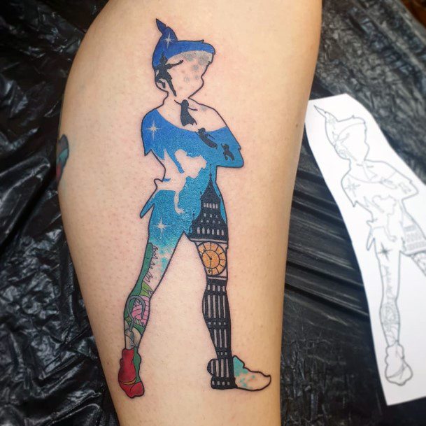 Adorable Peter Pan Tattoo Designs For Women