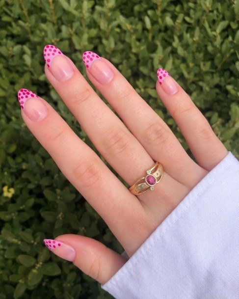 Adorable Polka Dot Nail Designs For Women