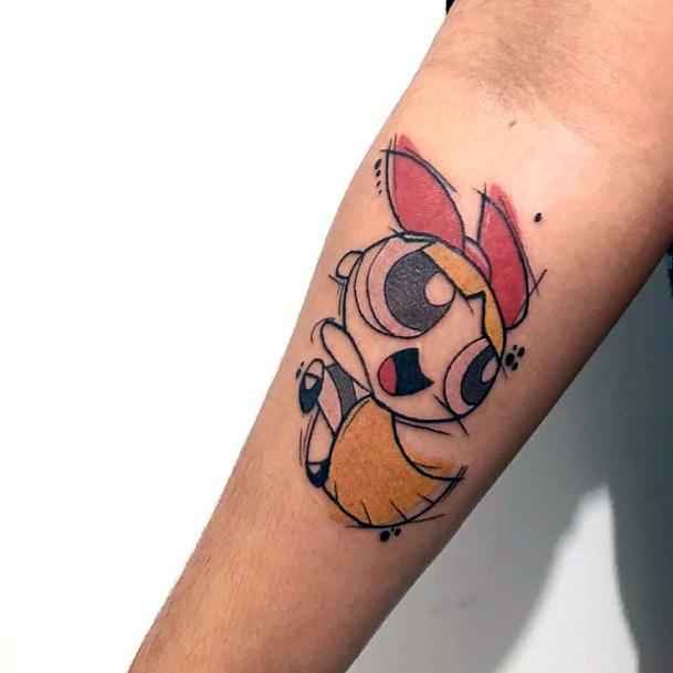 Adorable Powerpuff Girls Tattoo Designs For Women