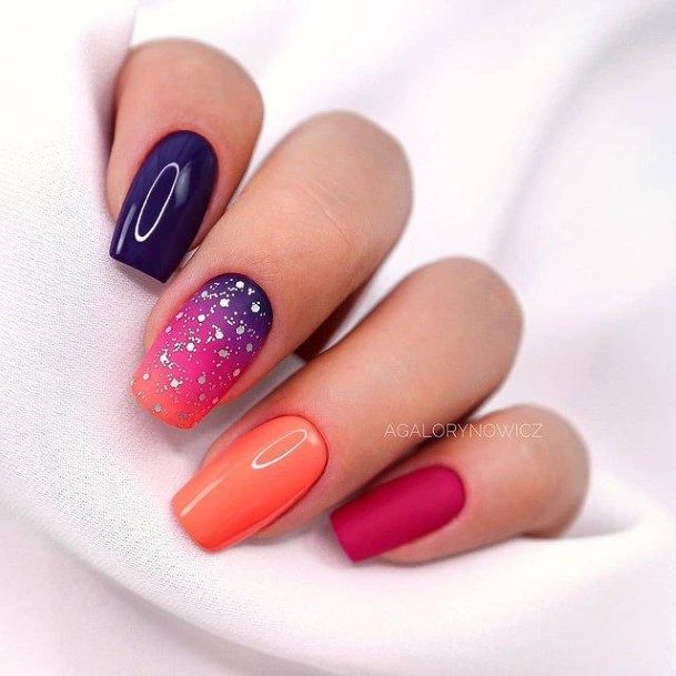 Adorable Purple Summer Nail Designs For Women