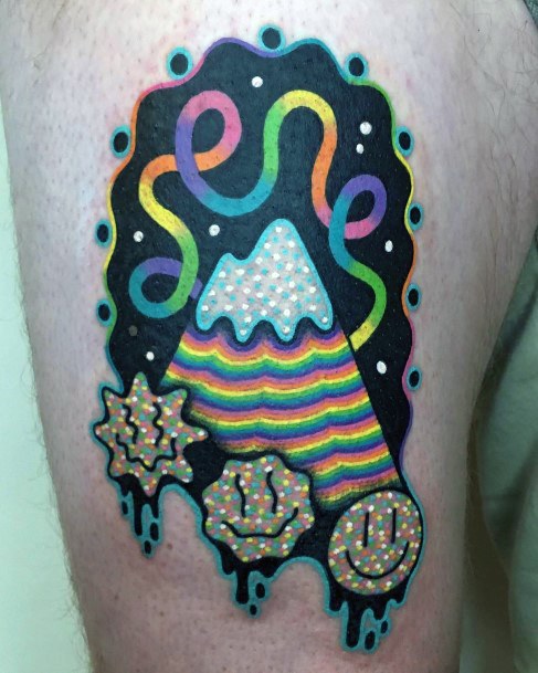 Adorable Rainbow Tattoo Designs For Women