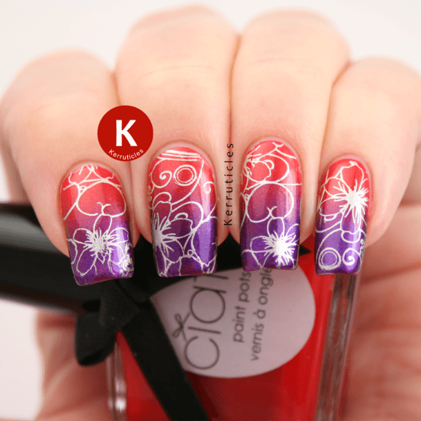 Adorable Red And Purple Nail Designs For Women