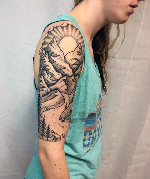 Top 100 Best River Tattoos For Women  Stream Design Ideas