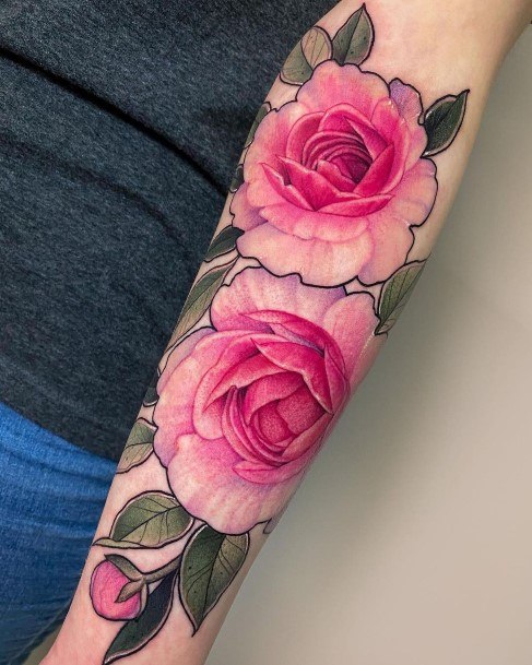 Top 100 Best Rose Forearm Tattoos For Women - Flower Design Ideas