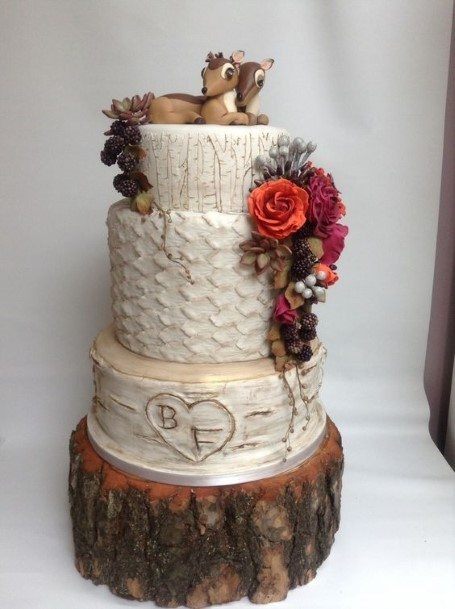 Adorable Rustic Wedding Cake Toppers