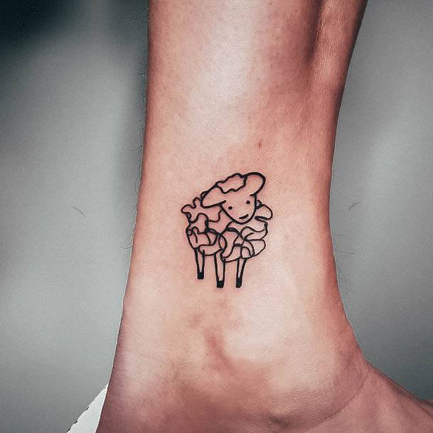 Top 100 Best Sheep Tattoos For Women - Lamb Design Ideas