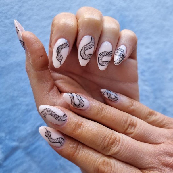 Adorable Snake Nail Designs For Women