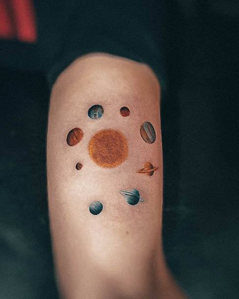 Adorable Solar Tattoo Designs For Women