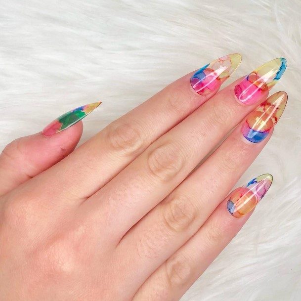 Adorable Stained Glass Nail Designs For Women