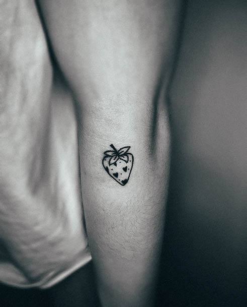 Adorable Strawberry Tattoo Designs For Women