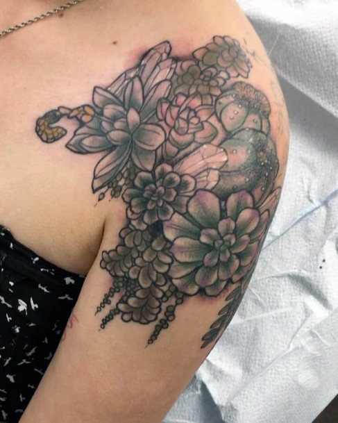 Adorable Succulent Tattoo Designs For Women