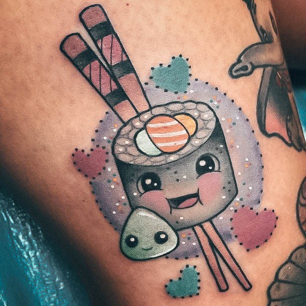 Adorable Sushi Tattoo Designs For Women